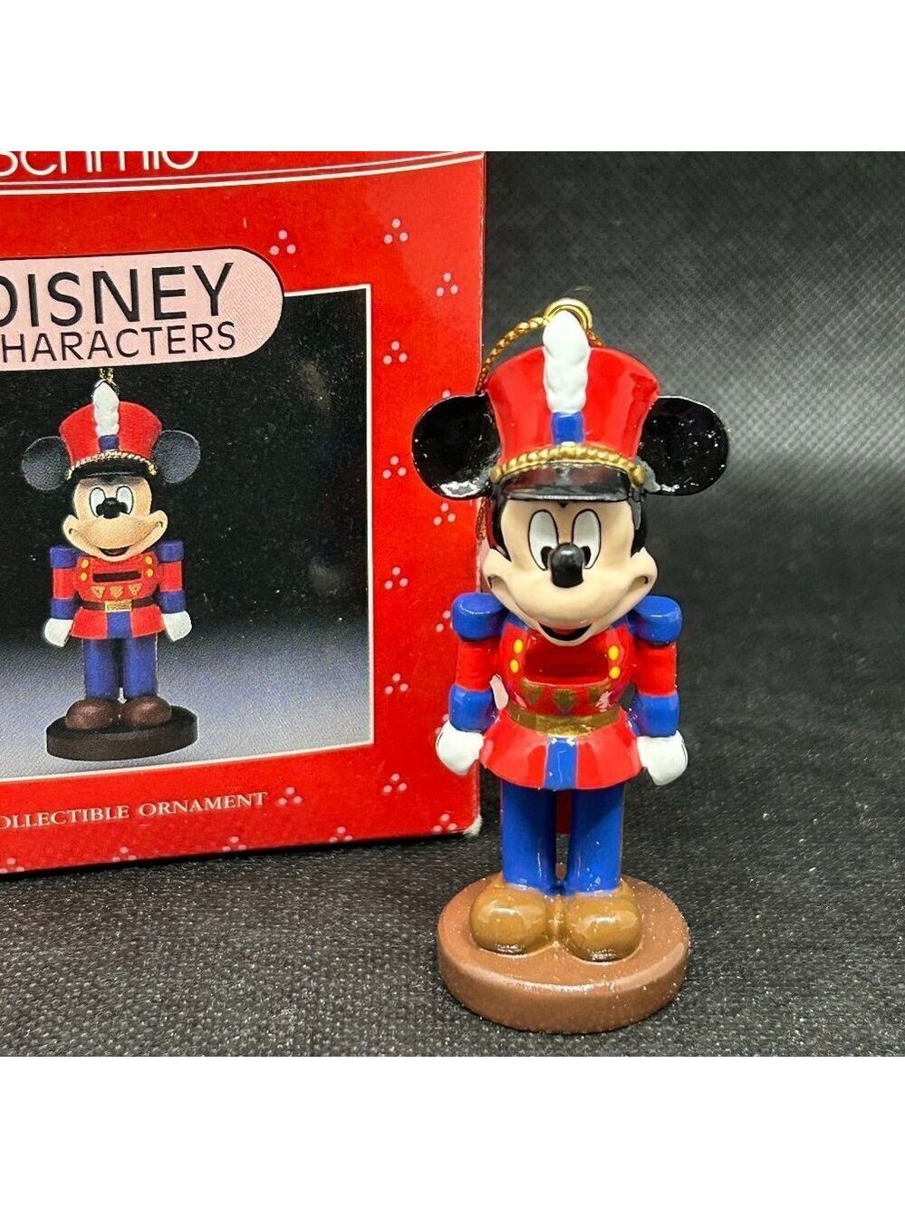 Vintage Disney Schmid Characters Mickey Mouse Nutcracker Collectible Ornament